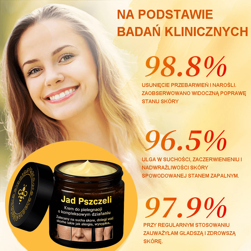 🔥Zatwierdzony przez GMP: Krem regenerujący skórę z jadem pszczelim — 🔥Ograniczona czasowo oferta 80% zniżki🔥