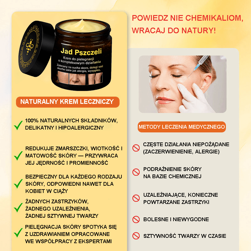 🔥Zatwierdzony przez GMP: Krem regenerujący skórę z jadem pszczelim — 🔥Ograniczona czasowo oferta 80% zniżki🔥