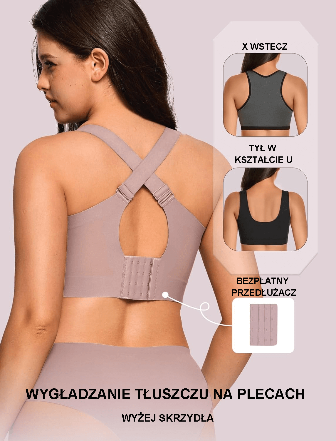 Biustonosz żelowy bez fiszbin damski, plus size, bezszwowy, zapewniający pełne wsparcie, wygodny biustonosz push-up bez fiszbin w stylu T-shirt