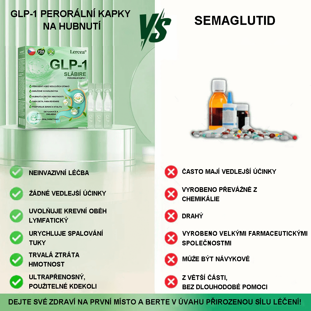 Získejte působivé výsledky za sedm dní 🏆 | GLP-1 perorální řešení pro hubnutí - 🌈Obezita Kardiovaskulární onemocnění Diabetes Spánková apnoe Problémy s klouby