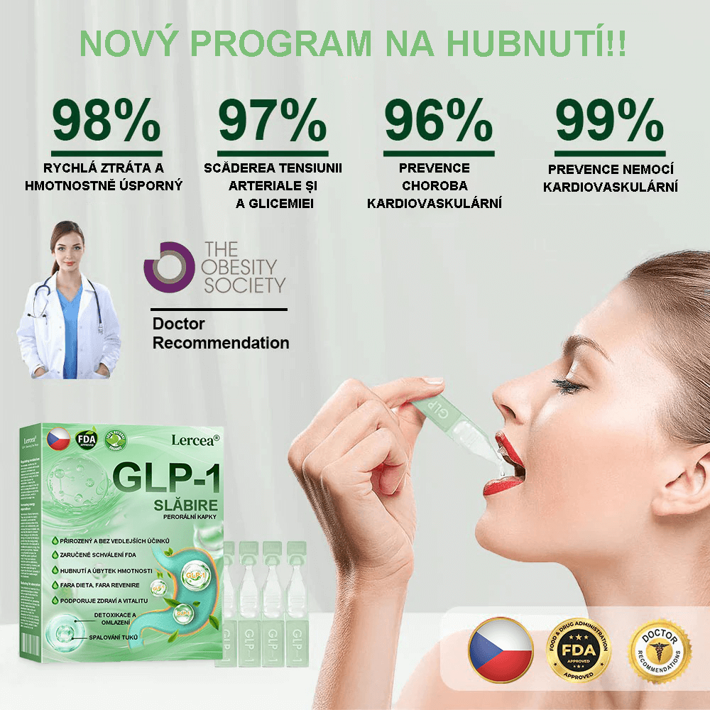 Získejte působivé výsledky za sedm dní 🏆 | GLP-1 perorální řešení pro hubnutí - 🌈Obezita Kardiovaskulární onemocnění Diabetes Spánková apnoe Problémy s klouby